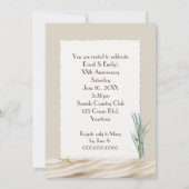 Invitation Anniversaire de la fête Starfish cadre photo (Dos)