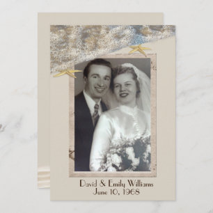 Invitation Anniversaire de la fête Starfish cadre photo