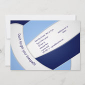 Invitation anniversaire de la fille de volley-ball de la mari (Dos)