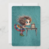 Invitation Anniversaire de la fille de Whimsical Souhaite mom (Dos)