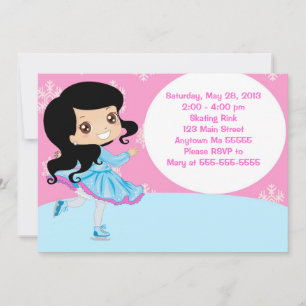 Invitation Anniversaire de la Fille des cheveux no