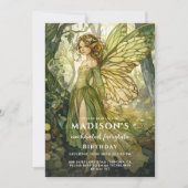 Invitation Anniversaire de la forêt enchantée (Devant)