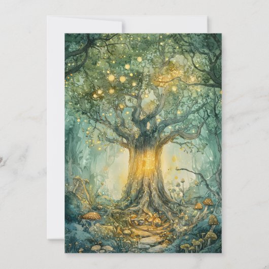 Invitation Anniversaire de la forêt enchantée (Dos)