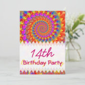 Invitation Anniversaire de la fracture rose (Debout devant)