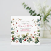 Invitation Anniversaire de la fraise "Berry First" (Debout devant)