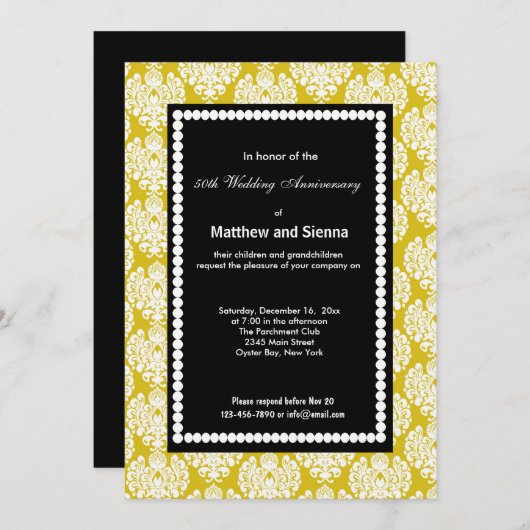 Invitation Anniversaire de la France (Devant / Derrière)