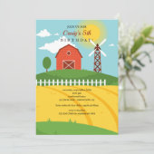 Invitation Anniversaire de la grande grange rouge (Debout devant)