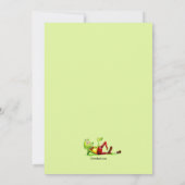 Invitation Anniversaire de la grenouille (Dos)