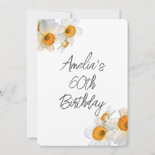 Invitation Anniversaire de la jonquille du printemps