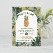 Invitation Anniversaire de la Jungle de Luau (Debout devant)