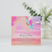 Invitation Anniversaire de la licorne (Debout devant)