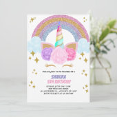 Invitation Anniversaire de la licorne (Debout devant)