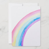 Invitation Anniversaire de la licorne blanche (Dos)