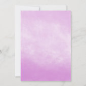 Invitation Anniversaire de la licorne Cinq ans (Dos)