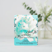 Invitation Anniversaire de la licorne, Invitation (Debout devant)