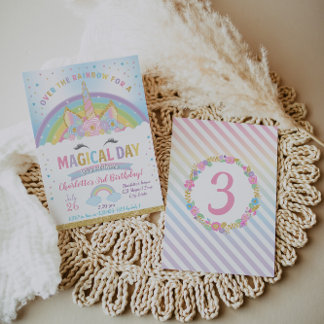 Invitation Anniversaire de la licorne, Invitation 