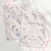 Invitation Anniversaire de la licorne magique
