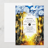 Invitation Anniversaire de la luciole enchantée (Devant / Derrière)