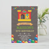 Invitation Anniversaire de la maison de ballons (Debout devant)