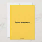 Invitation Anniversaire de la marguerite modifiable (Dos)