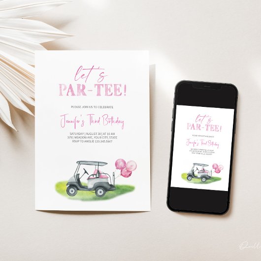 Invitation Anniversaire De La Mini Golf Par-tee