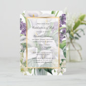 Invitation Anniversaire de la mort Fête de la vie (Debout devant)