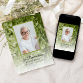 Invitation Anniversaire de la mort florale de l'Hydrangée ver