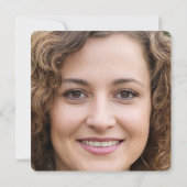 Invitation Anniversaire de la mort violet photo de la fleur d (Dos)