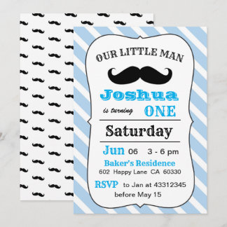Invitation Anniversaire de la Moustache