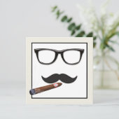 Invitation Anniversaire de la Moustache de Man (Debout devant)