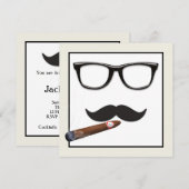 Invitation Anniversaire de la Moustache de Mans (Devant / Derrière)