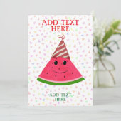 Invitation Anniversaire de la pastèque (Debout devant)