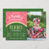 Invitation Anniversaire de la pastèque (Devant / Derrière)