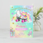 Invitation Anniversaire De La Patinée De Rouleaux  (Debout devant)