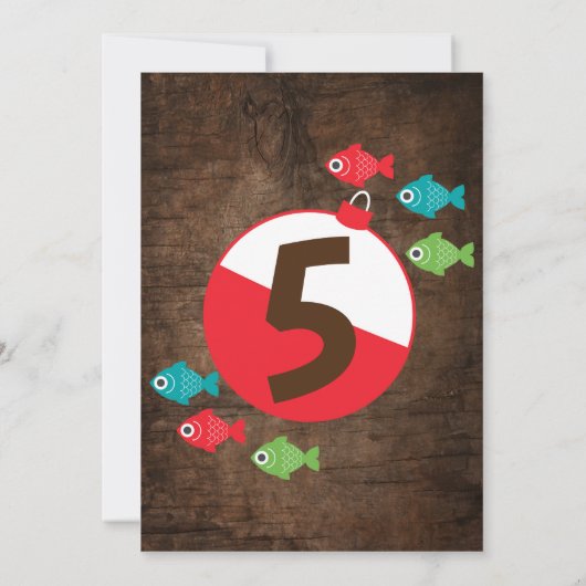 Invitation Anniversaire de la pêche (Dos)