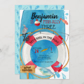 Invitation Anniversaire de la pêche (Devant / Derrière)