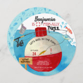 Invitation Anniversaire de la pêche (Devant / Derrière)