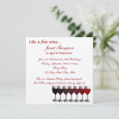 Invitation Anniversaire de la perfection (Debout devant)