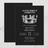 INVITATION ANNIVERSAIRE DE LA PETITE COURONNE DU PRINCE (Devant / Derrière)