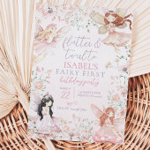Invitation Anniversaire de la Petite Fée Flutter et Twirl
