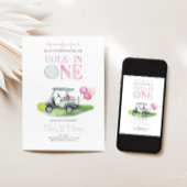Invitation Anniversaire de la petite fille de golf