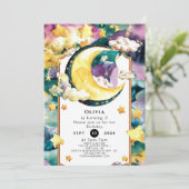 Invitation Anniversaire de la petite lune (Debout devant)