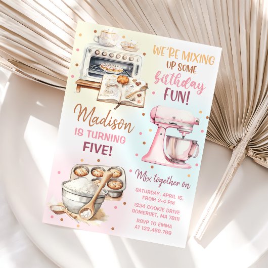 Invitation Anniversaire de la petite pâtisserie