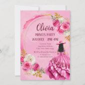 Invitation Anniversaire de la petite princesse royale (Devant)