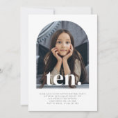 Invitation Anniversaire de la photo à dix arches (Devant)