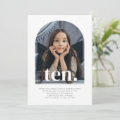 Invitation Anniversaire de la photo à dix arches (Debout devant)