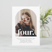 Invitation Anniversaire de la photo à quatre arches (Debout devant)