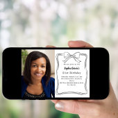 Invitation Anniversaire de la photo de l'arc dessinée à la ma