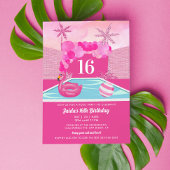 Invitation Anniversaire de la Piscine Rose
