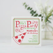 Invitation Anniversaire de la Pizza (Debout devant)